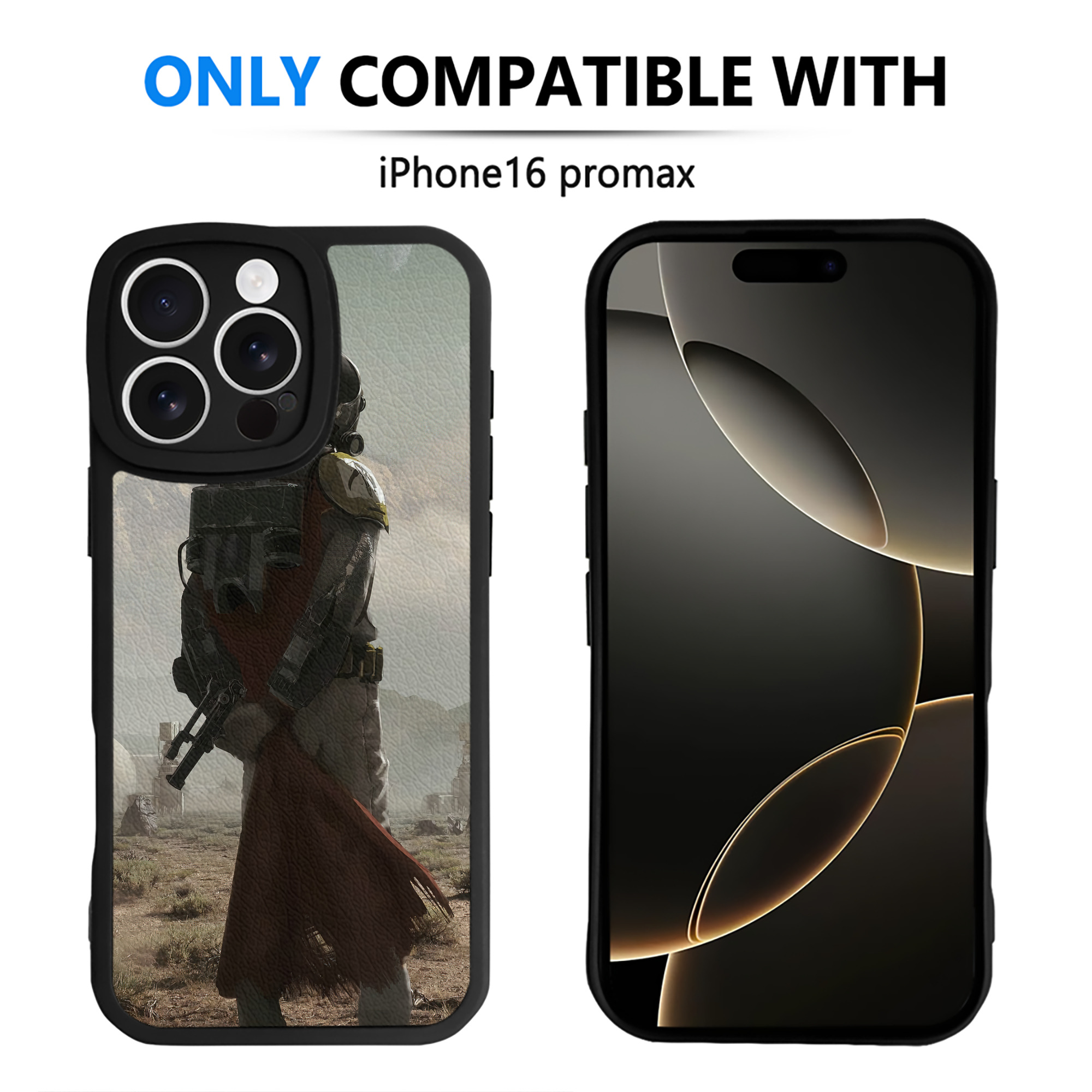 （画像用） スター・ウォーズ Star Wars 【iPhone 16シリーズ対応】シリコンスマホケース（レザー調） 材質：シリコン